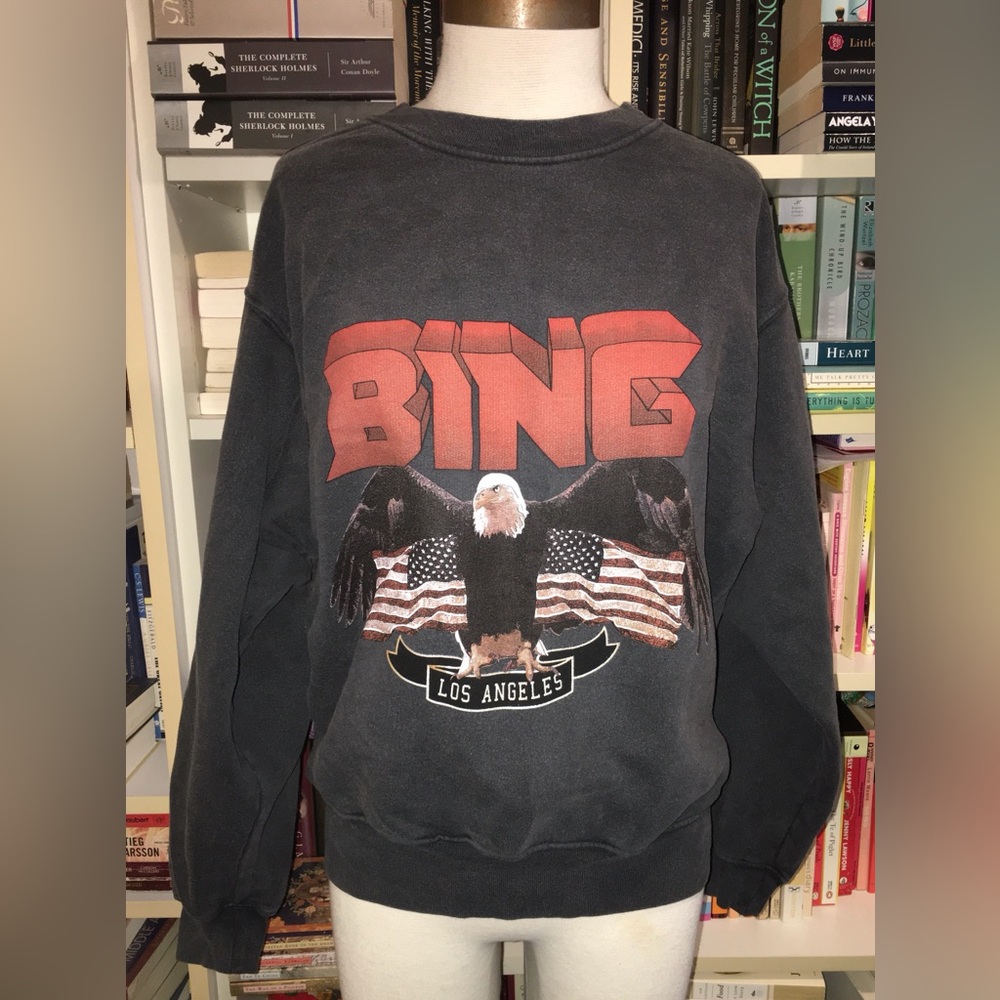 Anine Bing Eagle USA Flag Graphic Sweatshirt - Picture 3 of 7